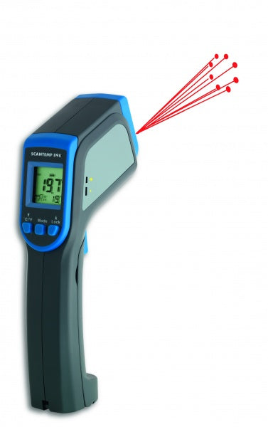 Scan Temp RH 898 Infrasarkanais termometrs ar mitruma sensoru ar iespēju pieslēgt termosensoru
