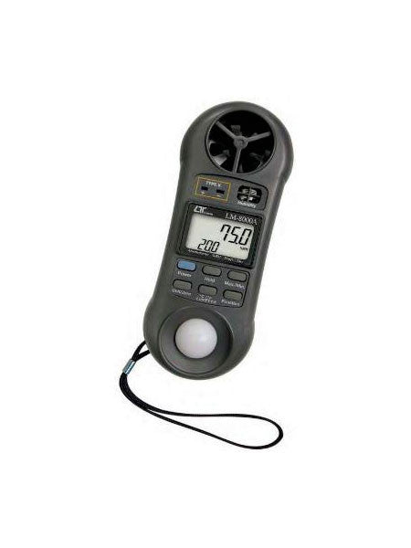 LM-8000A, 4 vienā. Anemometrs, Higrometrs, Luxmetrs, Termometrs