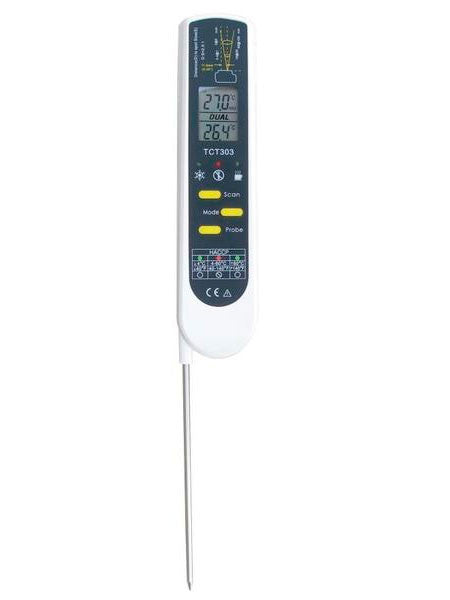 DualTEMP Pro, divi vienā - Infrasarkanais termometrs + ieduramais termometrs