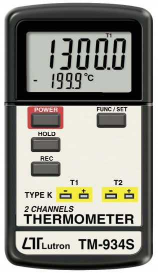 TM-934S, divkanālu termometrs